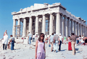 le Parthnon sur l'acropole d'Athnes